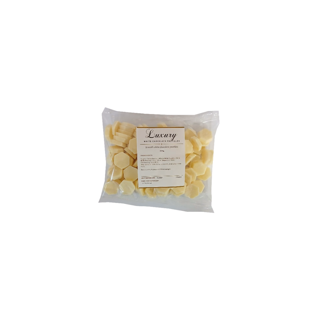 Luxury White Chocolate Pastilles 350g