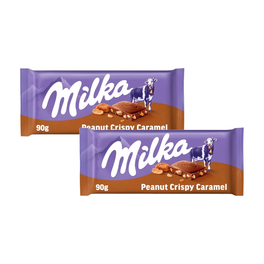 Milka Caramel Peanut Crisp 90g (2 Bars)